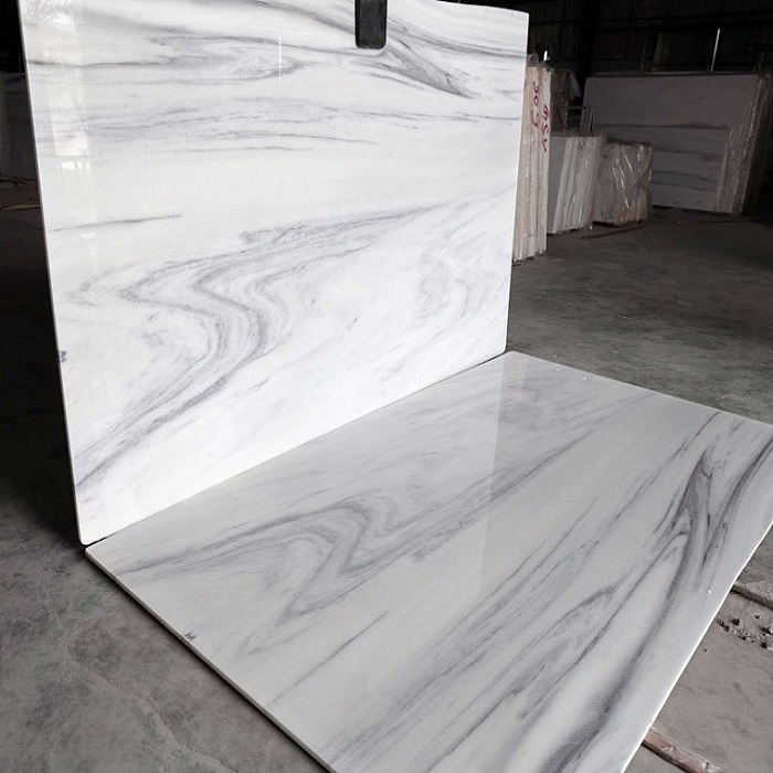 Đá ốp bậc cầu thang cao cấp từ đá Marble trắng Yên Bái