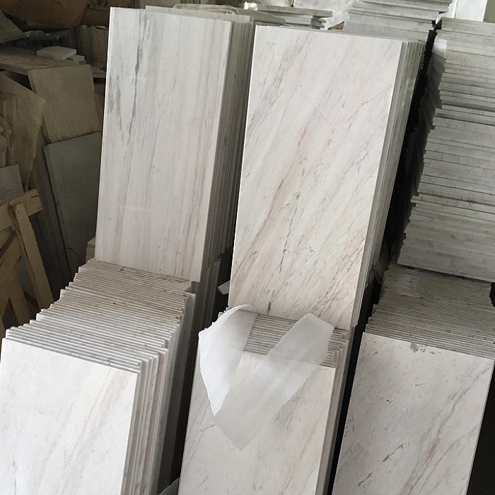 Đá ốp bậc cầu thang cao cấp từ đá Marble trắng Yên Bái