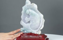 Tượng Cá Chép đá trắng Yên Bái đẹp sang trọng