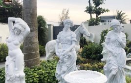 Tượng cô gái đá trắng đang được yêu thích nhất hiện nay