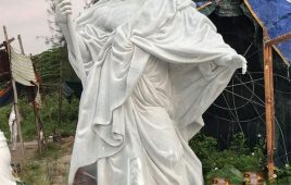 Tượng thánh Giacôbê Savio đá trắng Yên Bái