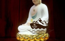 Mẫu tượng Phật Dược Sư đá trắng cao quý, đẹp hoàn hảo