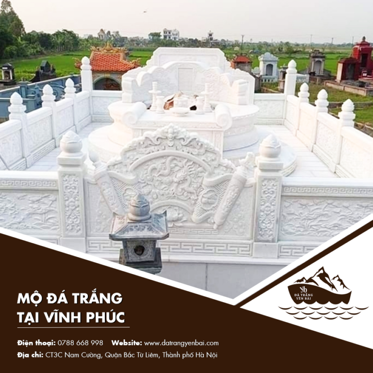 mộ đá trắng tại Vĩnh Phúc