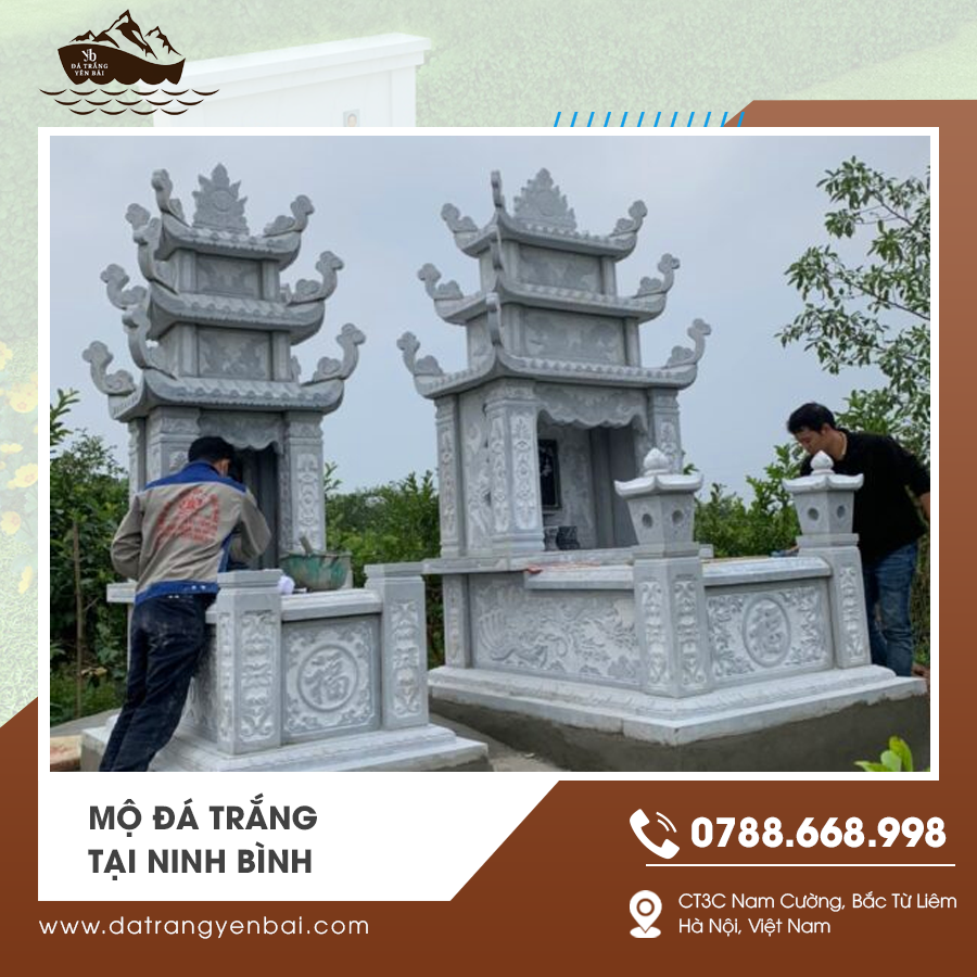mộ đá trắng tại Ninh Binh nguyên khối