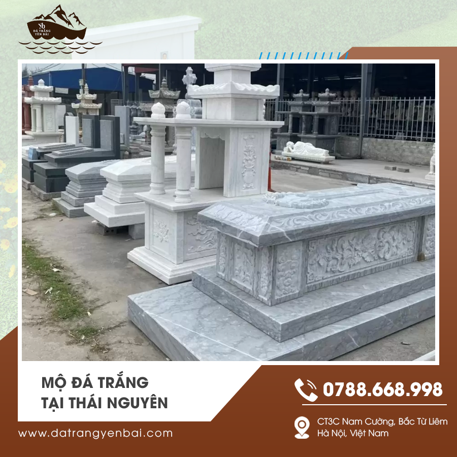 Mộ đá trắng tại Thái Nguyên