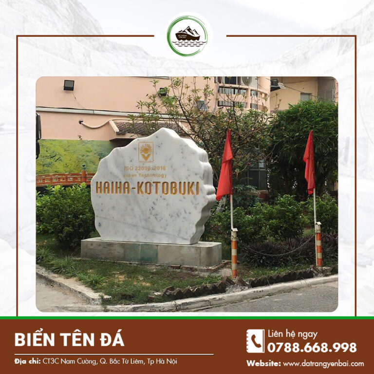 Biển tên đá - Sự lựa chọn sang trọng và bền vững trong thiết kế nhận diện