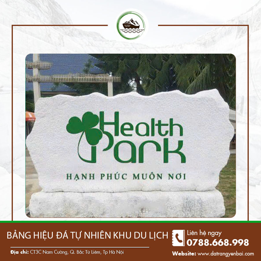Bảng hiệu đá tự nhiên khu du lịch – Nét chấm phá nâng tầm giá trị cảnh quan