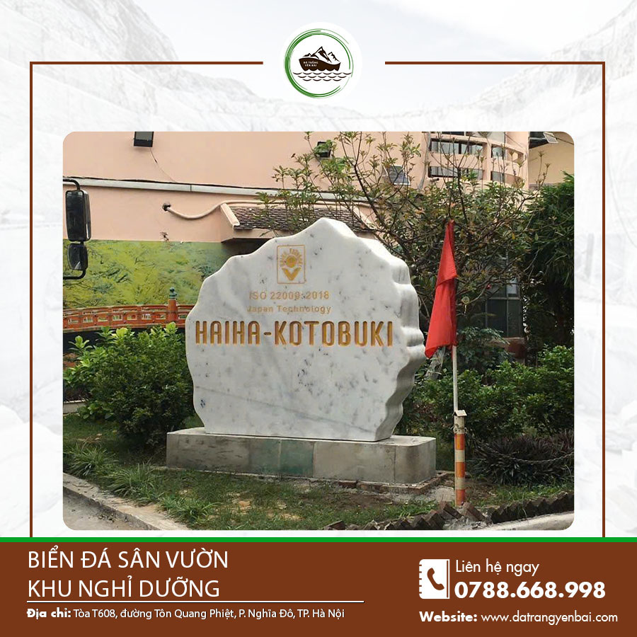 Biển đá sân vườn khu nghỉ dưỡng điêu khắc tinh xảo