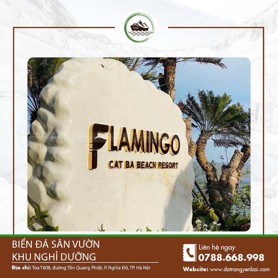 Biển đá sân vườn khu nghỉ dưỡng có thẩm mỹ cao