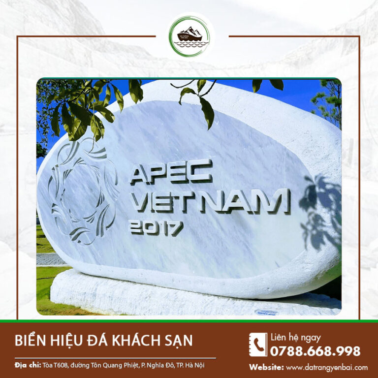 Biển hiệu đá khách sạn – Nét chấm phá sang trọng cho không gian lưu trú