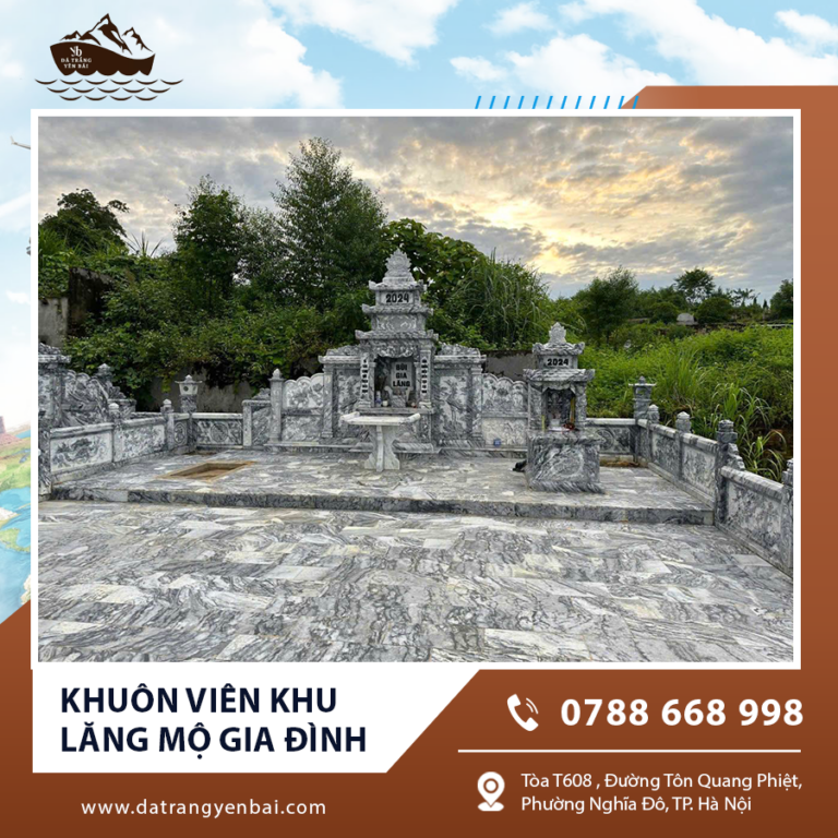 Khuôn viên khu lăng mộ gia đình – Không gian tâm linh thiêng liêng của dòng tộc