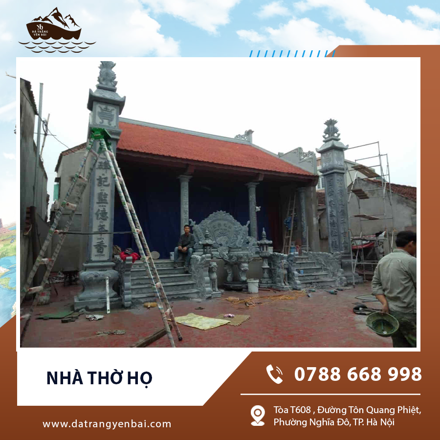 Nhà thờ họ nằm giữa không gian làng quê yên bình