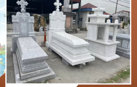 Đá trắng làm mộ bền đẹp – Lựa chọn hoàn hảo cho công trình tâm linh