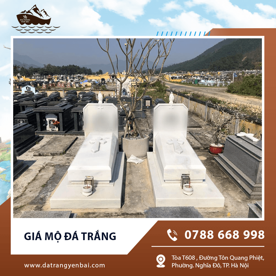 Mộ đá trắng các mẫu phổ biến