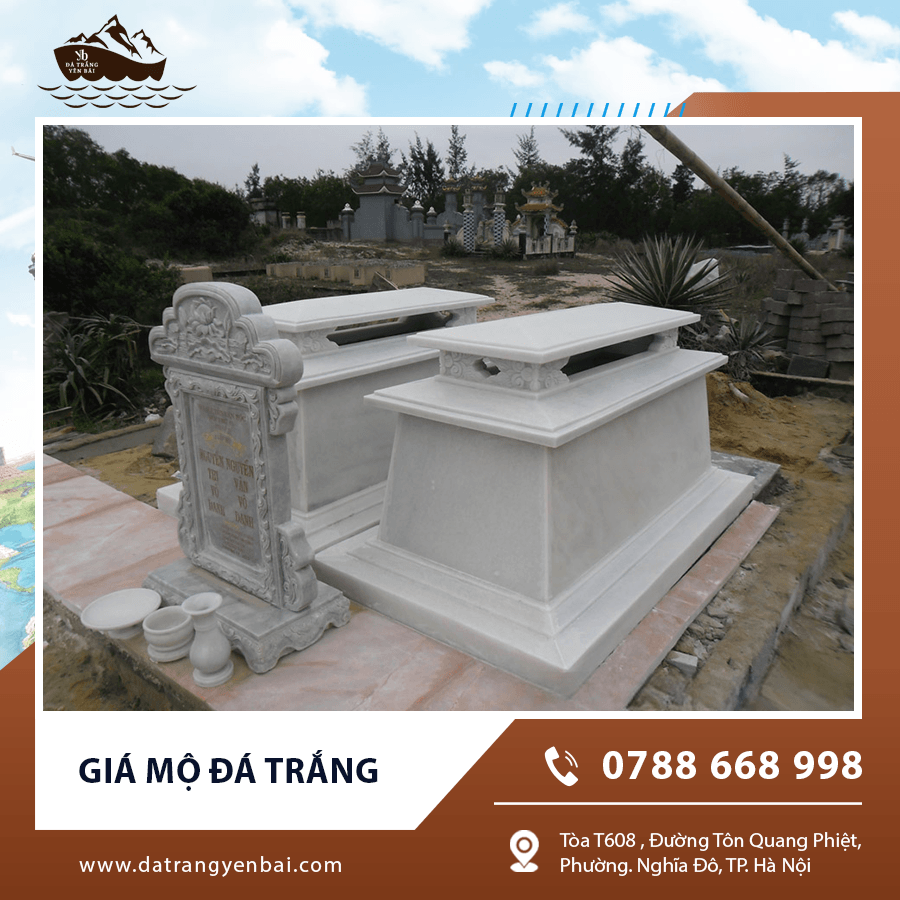 Mộ đá trắng trong khu lăng mộ
