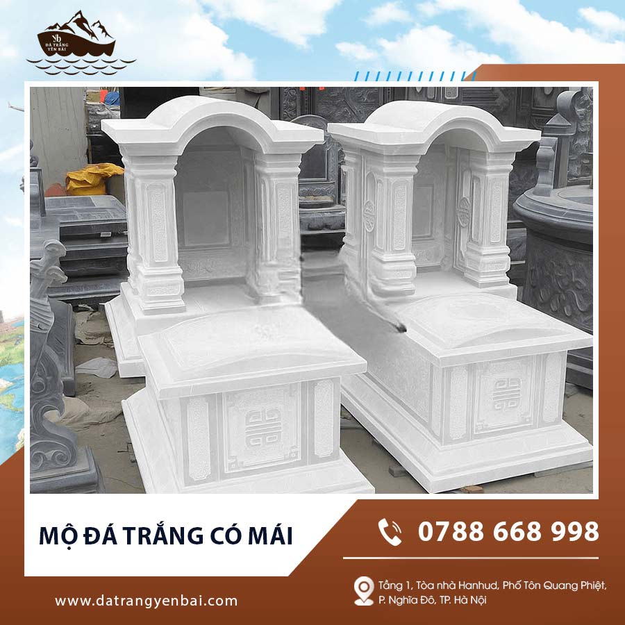 Mộ đá trắng có mái