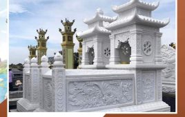 Mộ đá trắng theo thiết kế – Giải pháp lưu giữ giá trị tâm linh bền vững cùng thời gian