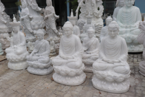 Tượng phật đá trắng