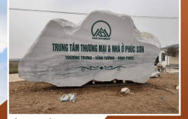 Biển tên đá trắng nguyên khối cho khu công nghiệp là gì? Giá bao nhiêu? Làm ở đâu uy tín?
