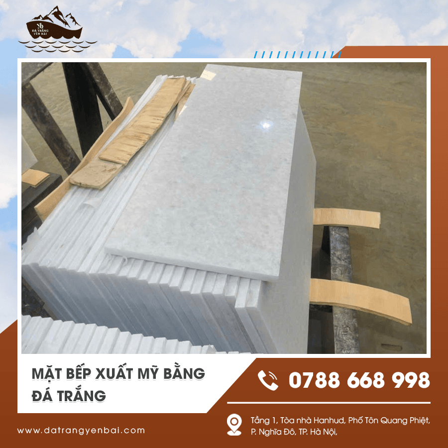 Cận cảnh đá trắng sáng bóng sang trọng
