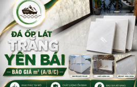 Đá Ốp Lát Trắng Yên Bái — Trắng Không Vân & Trắng Vân Cho Công Trình