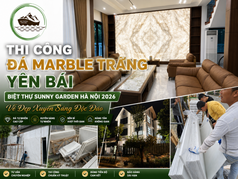 đá trắng tự nhiên ốp lát