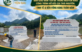 Bàn Giao Biển Tên Đá Trắng Nguyên Khối Công Trình Hồ Kéo Coi Thái Nguyên: Tinh Tế & Bền Vững Hàng Trăm Năm