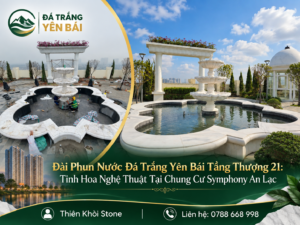 Đài nước đá trắng tự nhiên